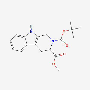 molecular formula C18H22N2O4 B7959318 2-Tert-butyl 3-methyl (3S)-1H,3H,4H,9H-pyrido[3,4-B]indole-2,3-dicarboxylate 