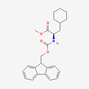 molecular formula C25H29NO4 B7959324 methyl (2R)-3-cyclohexyl-2-{[(9H-fluoren-9-ylmethoxy)carbonyl]amino}propanoate 