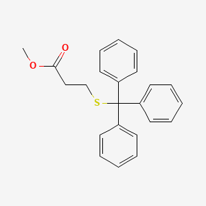 molecular formula C23H22O2S B7959365 Methyl 3-[(triphenylmethyl)sulfanyl]propanoate 