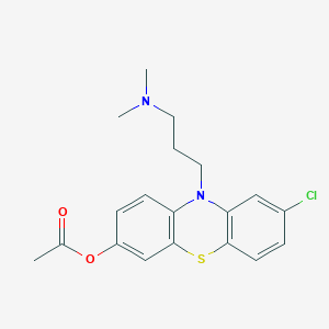 B079594 [8-Chloro-10-[3-(dimethylamino)propyl]phenothiazin-3-yl] acetate CAS No. 14734-77-1