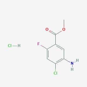 Methyl 5-amino-4-chloro-2-fluorobenzoate hydrochloride