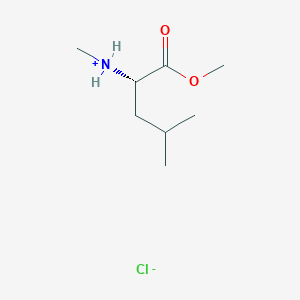 molecular formula C8H18ClNO2 B7959466 [(2S)-1-methoxy-4-methyl-1-oxopentan-2-yl]-methylazanium;chloride 