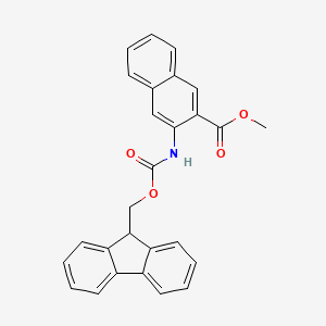 Methyl 3-{[(9H-fluoren-9-ylmethoxy)carbonyl]amino}naphthalene-2-carboxylate