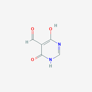 molecular formula C5H4N2O3 B079595 4,6-二羟基-5-甲酰嘧啶 CAS No. 14256-99-6