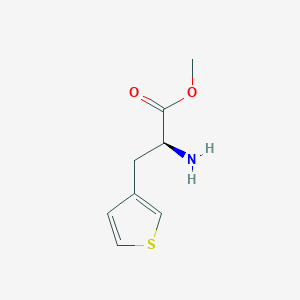 molecular formula C8H11NO2S B7959547 Methyl (2S)-2-amino-3-(thiophen-3-YL)propanoate 