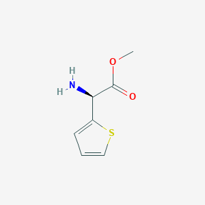 molecular formula C7H9NO2S B7959573 Methyl (2S)-2-amino-2-(thiophen-2-YL)acetate 