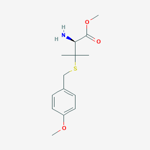 Methyl (2S)-2-amino-3-{[(4-methoxyphenyl)methyl]sulfanyl}-3-methylbutanoate