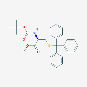 molecular formula C28H31NO4S B7959633 methyl (2R)-2-{[(tert-butoxy)carbonyl]amino}-3-[(triphenylmethyl)sulfanyl]propanoate 