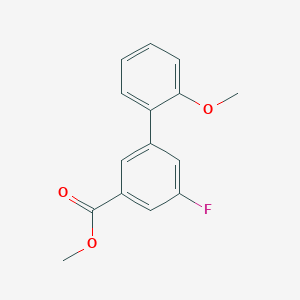 molecular formula C15H13FO3 B7959653 Methyl 3-fluoro-5-(2-methoxyphenyl)benzoate 