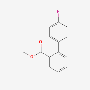 molecular formula C14H11FO2 B7959778 Methyl 2-(4-fluorophenyl)benzoate CAS No. 80254-82-6