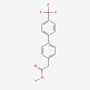 molecular formula C16H13F3O2 B7959798 Methyl 2-{4-[4-(trifluoromethyl)phenyl]phenyl}acetate 