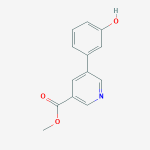 molecular formula C13H11NO3 B7959835 Methyl 5-(3-hydroxyphenyl)pyridine-3-carboxylate 