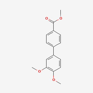 molecular formula C16H16O4 B7959910 Methyl 4-(3,4-dimethoxyphenyl)benzoate 