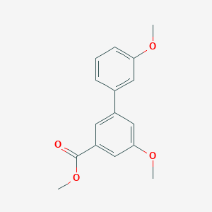molecular formula C16H16O4 B7959915 Methyl 3-methoxy-5-(3-methoxyphenyl)benzoate 
