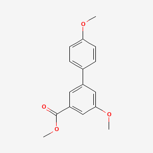 molecular formula C16H16O4 B7959999 Methyl 3-methoxy-5-(4-methoxyphenyl)benzoate 