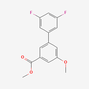 molecular formula C15H12F2O3 B7960052 Methyl 3-(3,5-difluorophenyl)-5-methoxybenzoate 