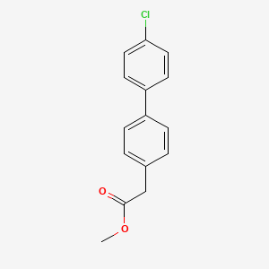 molecular formula C15H13ClO2 B7960062 Methyl 2-[4-(4-chlorophenyl)phenyl]acetate 