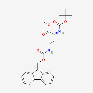 methyl (2R)-2-{[(tert-butoxy)carbonyl]amino}-4-{[(9H-fluoren-9-ylmethoxy)carbonyl]amino}butanoate