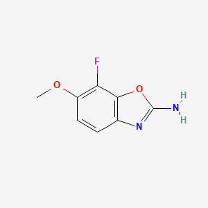 molecular formula C8H7FN2O2 B7960083 7-Fluoro-6-methoxy-1,3-benzoxazol-2-amine 