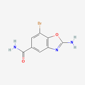 2-Amino-7-bromo-1,3-benzoxazole-5-carboxamide