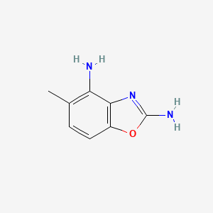 molecular formula C8H9N3O B7960121 5-Methyl-1,3-benzoxazole-2,4-diamine CAS No. 1820683-86-0