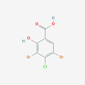 3,5-Dibromo-4-chloro-2-hydroxybenzoic acid