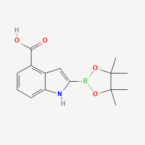 2-(tetramethyl-1,3,2-dioxaborolan-2-yl)-1H-indole-4-carboxylic acid