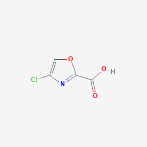 molecular formula C4H2ClNO3 B7960236 4-Chloro-1,3-oxazole-2-carboxylic acid 