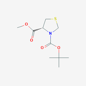 molecular formula C10H17NO4S B7960356 3-Tert-butyl 4-methyl (4R)-1,3-thiazolidine-3,4-dicarboxylate 