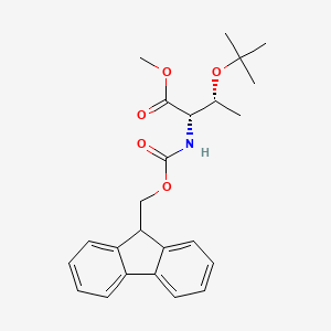 molecular formula C24H29NO5 B7960363 Methyl (2S,3R)-3-(tert-butoxy)-2-{[(9H-fluoren-9-ylmethoxy)carbonyl]amino}butanoate 