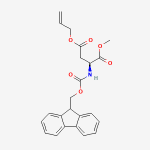 1-Methyl 4-prop-2-EN-1-YL (2S)-2-{[(9H-fluoren-9-ylmethoxy)carbonyl]amino}butanedioate