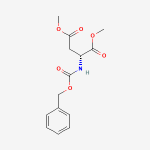 molecular formula C14H17NO6 B7960392 (R)-Dimethyl 2-(benzyloxycarbonylamino)succinate 