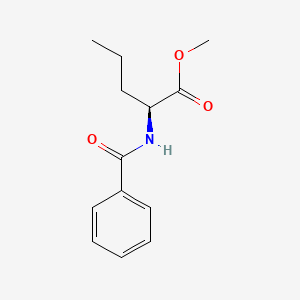 molecular formula C13H17NO3 B7960400 Methyl (2S)-2-(phenylformamido)pentanoate 