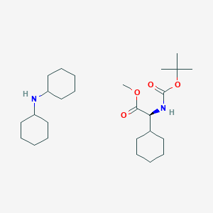 molecular formula C26H48N2O4 B7960405 dicyclohexylamine methyl (2S)-2-{[(tert-butoxy)carbonyl]amino}-2-cyclohexylacetate 