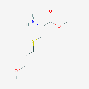 molecular formula C7H15NO3S B7960410 Methyl (2R)-2-amino-3-[(3-hydroxypropyl)sulfanyl]propanoate 