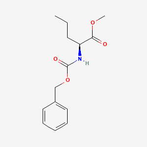 molecular formula C14H19NO4 B7960417 Methyl (2S)-2-{[(benzyloxy)carbonyl]amino}pentanoate 