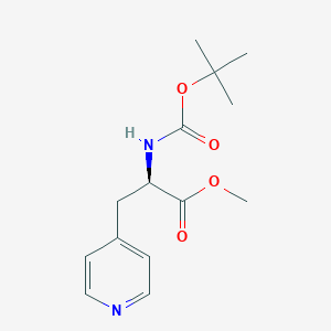 molecular formula C14H20N2O4 B7960451 Methyl (2r)-2-[(tert-butoxy)carbonylamino]-3-(4-pyridyl)propanoate 