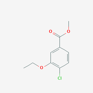 molecular formula C10H11ClO3 B7960495 Methyl 4-chloro-3-ethoxybenzoate 