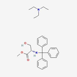 molecular formula C29H38N2O3 B7960628 triethylamine methyl (2S)-3-hydroxy-2-[(triphenylmethyl)amino]propanoate 