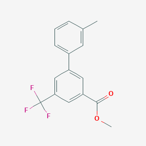 molecular formula C16H13F3O2 B7960640 Methyl 3-(3-methylphenyl)-5-(trifluoromethyl)benzoate CAS No. 1820666-87-2
