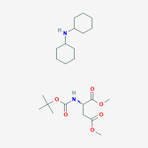 dicyclohexylamine 1,4-dimethyl (2S)-2-{[(tert-butoxy)carbonyl]amino}butanedioate