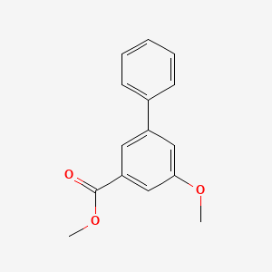 molecular formula C15H14O3 B7960684 5-Methoxy-biphenyl-3-carboxylic acid methyl ester 