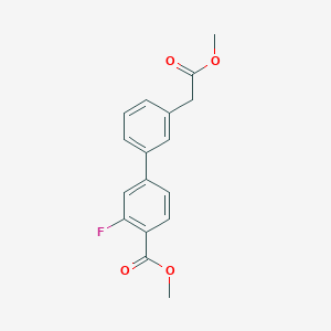 Methyl 2-fluoro-4-[3-(2-methoxy-2-oxoethyl)phenyl]benzoate