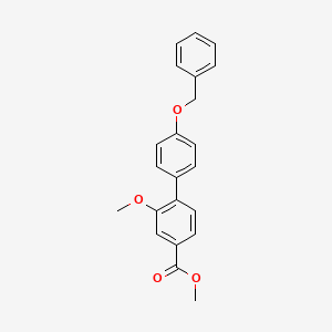 molecular formula C22H20O4 B7960700 Methyl 4-[4-(benzyloxy)phenyl]-3-methoxybenzoate 