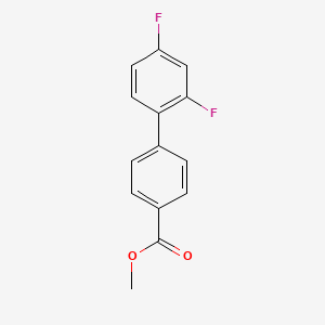 molecular formula C14H10F2O2 B7960729 Methyl 4-(2,4-difluorophenyl)benzoate 