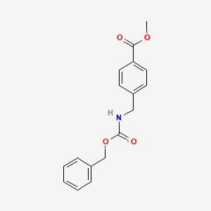 molecular formula C17H17NO4 B7960731 Methyl 4-((benzyloxycarbonylamino)methyl)benzoate 