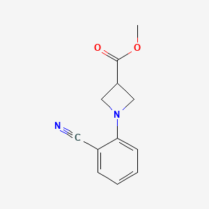 Methyl 1-(2-cyanophenyl)azetidine-3-carboxylate