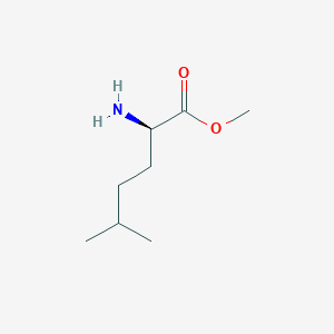 molecular formula C8H17NO2 B7960813 Methyl (2R)-2-amino-5-methylhexanoate 