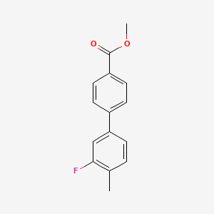 molecular formula C15H13FO2 B7960850 Methyl 4-(3-fluoro-4-methylphenyl)benzoate 