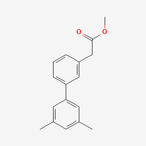 molecular formula C17H18O2 B7960868 Methyl 2-[3-(3,5-dimethylphenyl)phenyl]acetate 